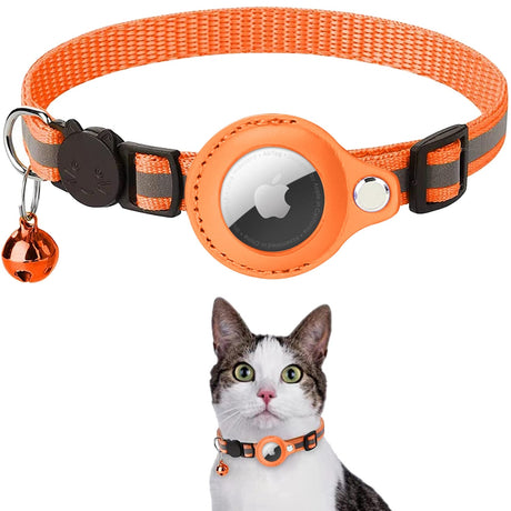 Airtag halsbandshållare-Animals-Hemnix-Orange-Hemnix