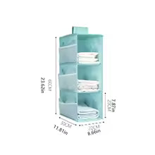 Carvallo Underklädesorganisatör ClosyNest AirFold | Fällbar förvaringspåse för underkläder, BH:ar & strumpor | Flerlagig & Tvättbar Carvallo