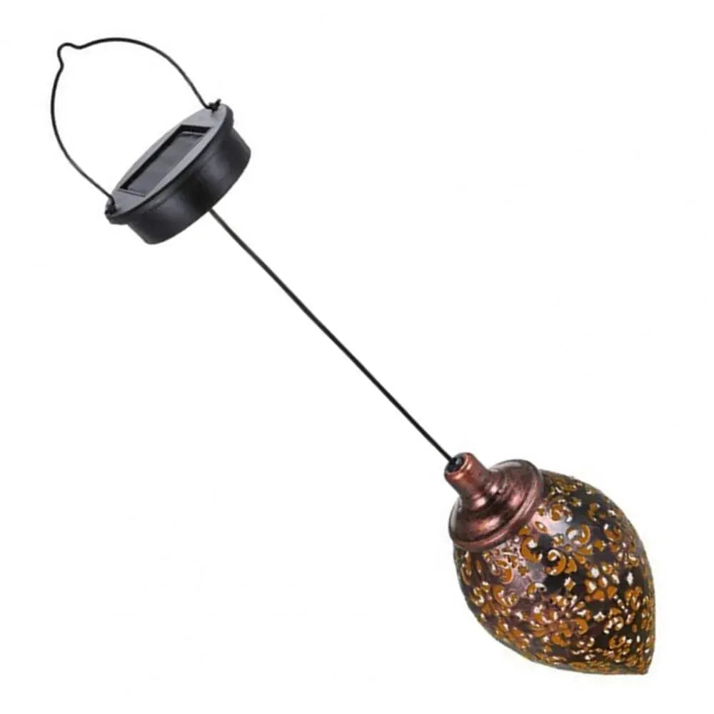 Carvallo SolArt Solär Trädgårdslampa Droppform | Vattentät & Projektionseffekt | Metall | För Balkong, Terrass & Utomhusområde Carvallo