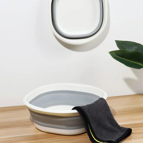 Carvallo Fällbar Tvättskål i plast | 38 cm Diameter | Platsbesparande & bärbar | För bad, kök, baby & utomhus Carvallo