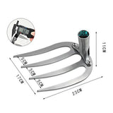 Carvallo Pro | 4-tands ogräsupptagare | Manganstång | Ergonomisk & Tungtjänst Carvallo