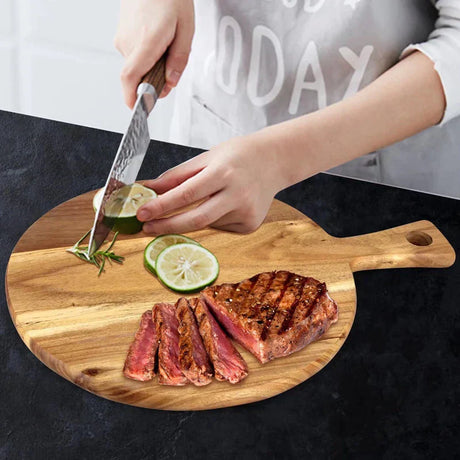 Acacia-trä Pizzaspade och serveringsbräda med handtag Carvallo
