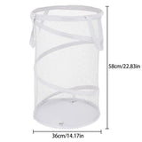 Carvallo tvättkorg | Fällbar & Andningsbar | Mesh-design med bärhandtag | För hemmet, badrum & studentlägenhet Carvallo