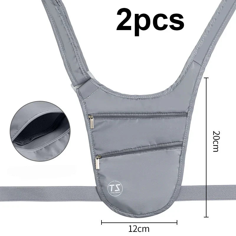 Carvallo SafeFit stöldsäker sport midjeväska | Vattentät & Lätt | Justerbart bälte Carvallo