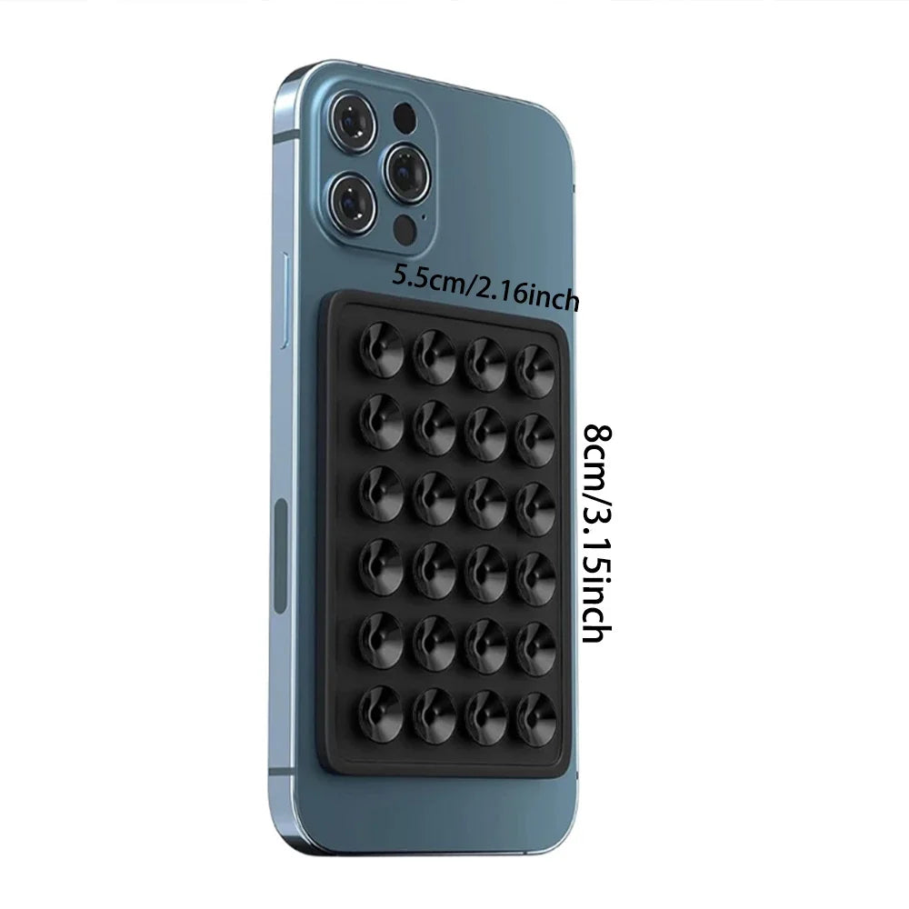 Carvallo Saugpad Handyhalter | Ultrakompakt & Återanvändbar | För iOS & Android | Ingen borrning, Ingen limning Carvallo