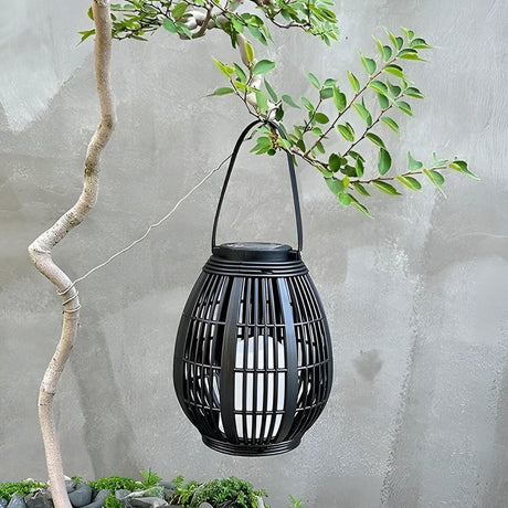 Rattan Light - Kreativ Rattan Solträdgårdsdekoration Lampa Carvallo