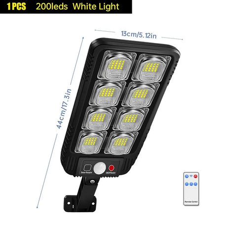 Carvallo LUMISUN Pro | 100/200 LEDs | IP65 Vattentålig | Rörelsesensor & Fjärrkontroll Carvallo