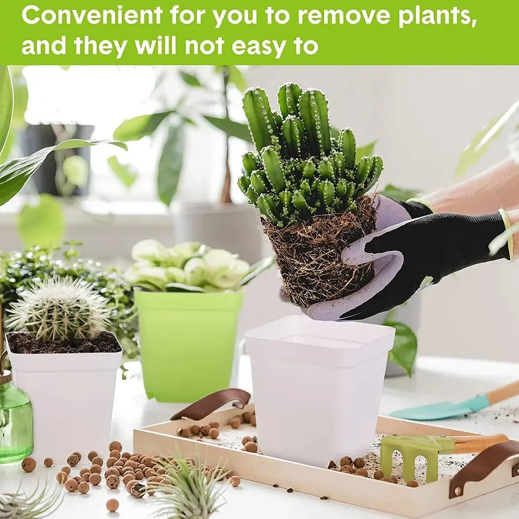 Carvallo Blomkruka Set | Robust plast | Med dräneringshål | Färgglad 20-delarsset Carvallo