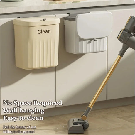 Carvallo köksavfallskorg | 8,5L / 12L | Väggmontering & Hängande | Med eller utan lock | För skåpdörr & Underbyggnad Carvallo