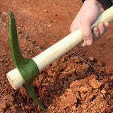 Carvallo Trädgårdshacka av stål | Hålsmidda & handhållen | Robust verktyg med trähandtag | 35×23×5,2 cm Carvallo