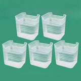 Carvallo Kylskåp Förvaringsbox 11,8×9,8×12 cm | Transparent & stapelbar | För frukt, kryddor & färskhetsorganisation Carvallo