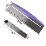 Carvallo rostfritt stål degskrapa | Med måttskala & PP-handtag | Värmebeständig & rostfri | För kök, bageri & gastronomi Carvallo