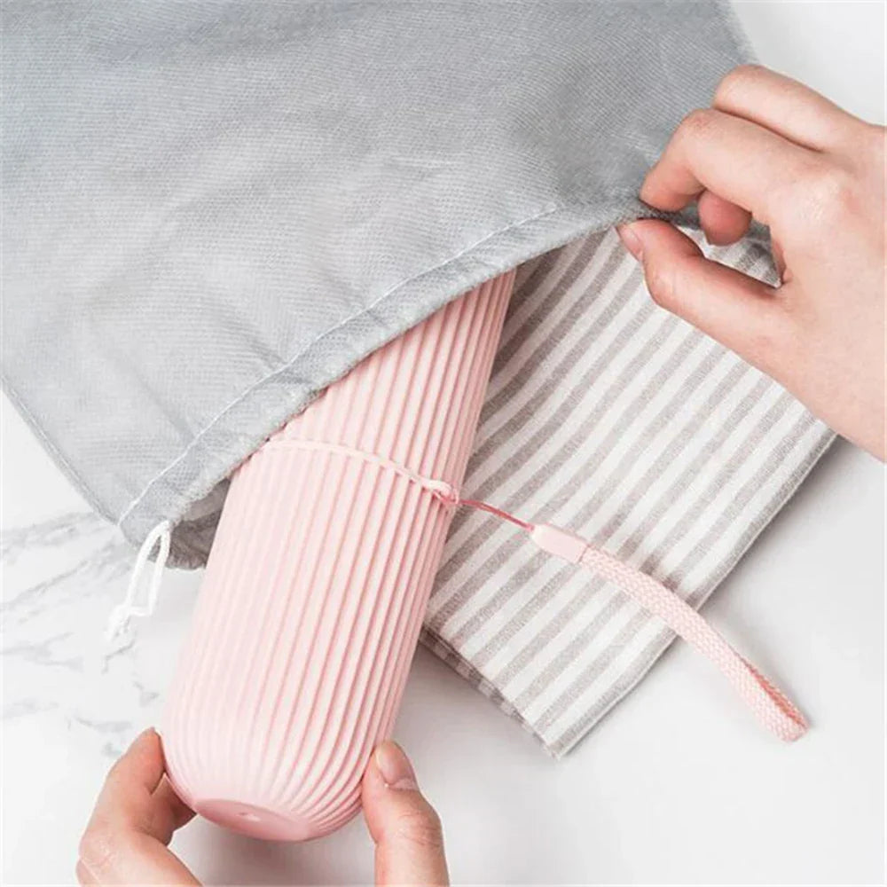 Carvallo tandbørsteetui | Bærbar opbevaringsbeholder til tandpasta & børste | Kompakt & hygiejnisk | Til rejser & udendørs Carvallo