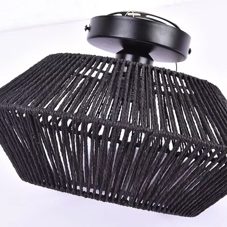 Texturerad bohemisk taklampa Carvallo