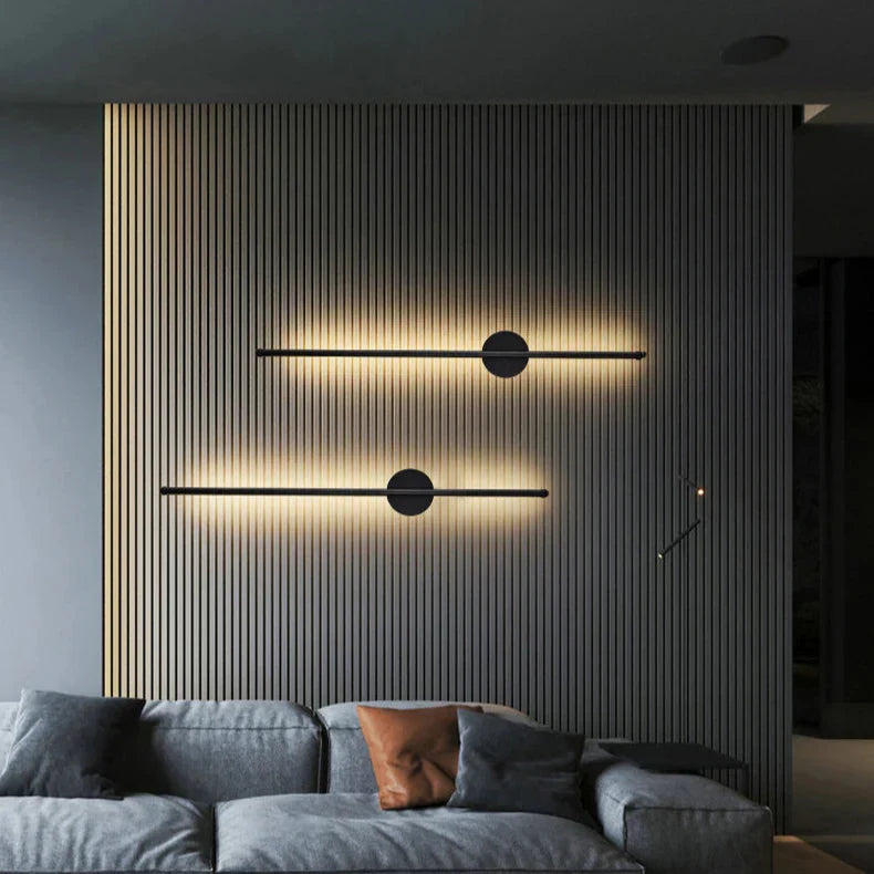 Royallure 2-Pack Uppladdningsbar LED Vägglampa med Fjärrkontroll, Dimbar 50–80cm Carvallo