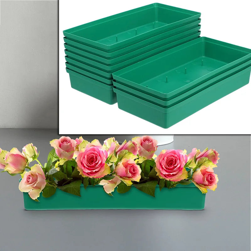 Carvallo Blompenna 10-pack | Stabil & Återanvändbar | För Floristik & Eventdekoration | 24×11,7×4 cm Carvallo