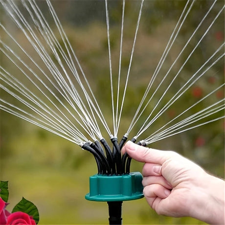 12-i-1 Trädgårdsbevattningssystem – Justerbar sprinkler med 360-graders bevattning Carvallo