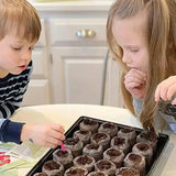 Carvallo 100 stycken kokosbriketter för växtuppdragning | Näringsrik kokosjord | Idealisk för plantor, växthus & hydroponik Carvallo