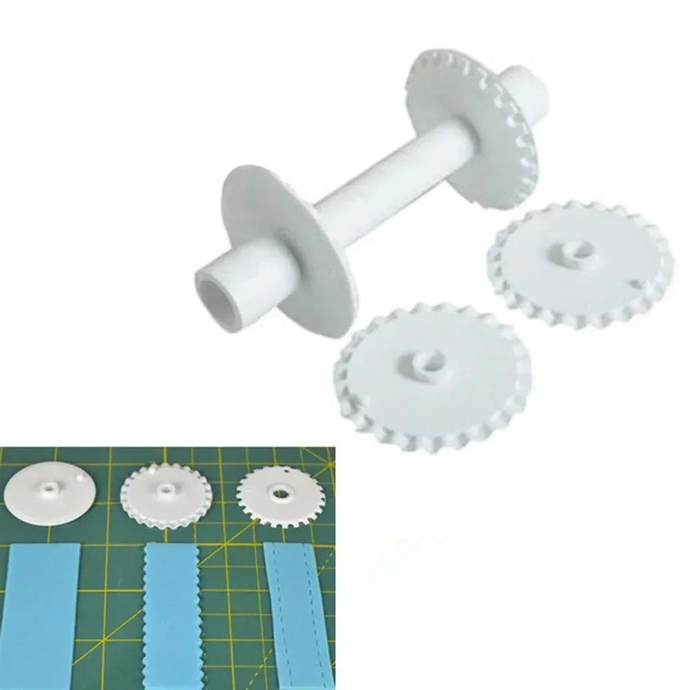 DecoRoll™ Fondant-Roller Set | 6-delat | Blommönster & Dekorationer | För tårtor, fondant & kakor | Livsmedelsäker & mångsidig Carvallo