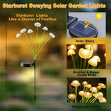 Carvallo Solar-Trädgårdslampa 6 LEDs | Manet- & Svampdesign | För Trädgård, Terrass & Utomhusområden Carvallo