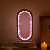 Elegant Amethyst Crystal Lamp – Ambient LED Belysning för Avkoppling Carvallo