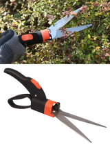 Carvallo EdgeSpin trädgårdssax med 360° svängbart klipphuvud | Precisionssax för gräskanter och rabatter Carvallo