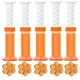 Carvallo WC-Gelblommor | Doftgel för toalett & urinal | Rengörande, Antibakteriell & Dekorativ | 12 blommor per stick Carvallo