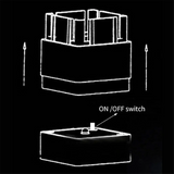 Carvallo YardGlow Solarlampa LED pelarlampa | Varmvitt ljus för trädgård & staket | Väderbeständig IP55 | 12 cm hög Carvallo