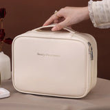 Carvallo kosmetikväska damer | Stor kapacitet | Vattenavvisande & Lyxig | PU-läder Carvallo