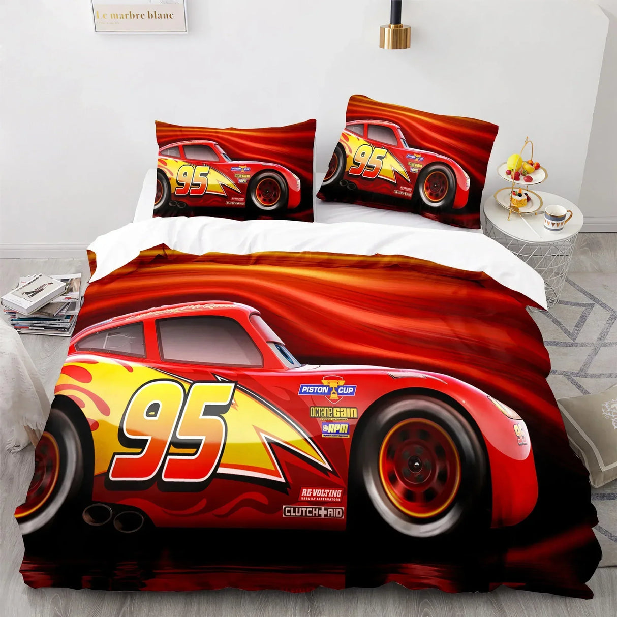 Bilar Lightning McQueen Sängkläder – Roligt och Bekvämt Set för Barn Carvallo