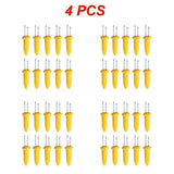 Carvallo rostfritt stål majsgafflar set | Värmetålig & Återanvändbar | För grill, camping & kök | 6 × 2 cm Carvallo