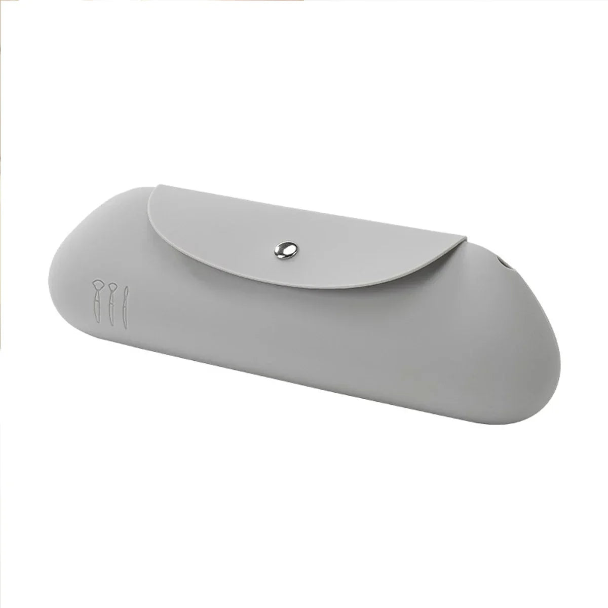 Carvallo Resekosmetiktaske Silikon | Magnetlås & Vattentät | Sminkborstfodral för på resande fot Carvallo