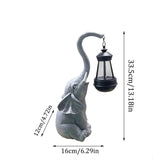 Royallure Elephant Glow Solcells Trädgårdslampa – Resin, Auto-On Varm Atmosfäriskt Ljus Carvallo