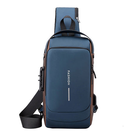 USB-laddning Cross Body Väska-Gadgets-Bellasverige-Blå-Hemnix