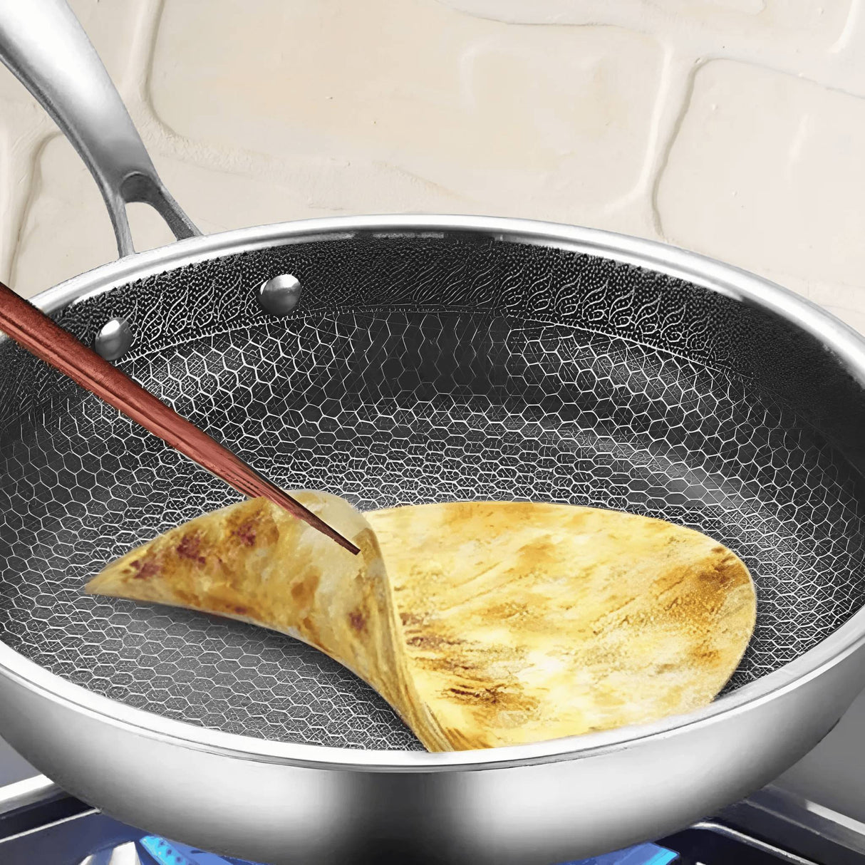 SearMaster Non-stick rostfritt stål panna – Perfekt bryning varje gång Carvallo