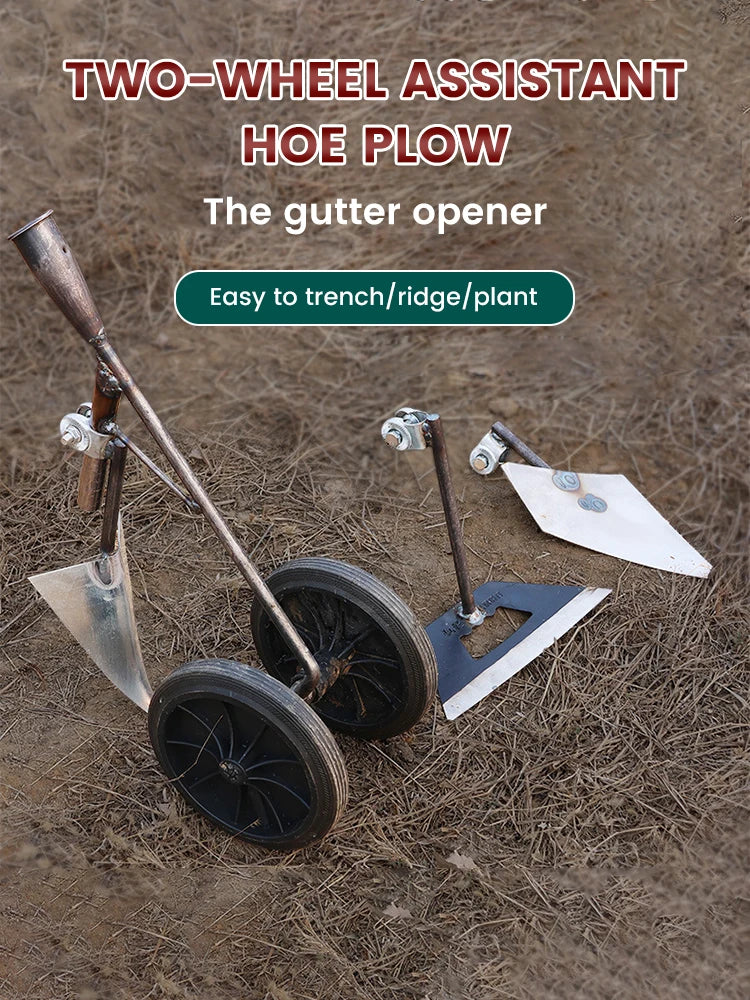 Carvallo TerraRex Duo | Handgjord av manganstål | För ogräsrensning & jords uppluckring | Utan handtag Carvallo