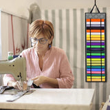 Carvallo Keeper Vinyl-rullehållare med 48 fack | Hängande organizer för pysselrum & verkstad | Platsbesparande förvaring | 33 × 113 cm Carvallo