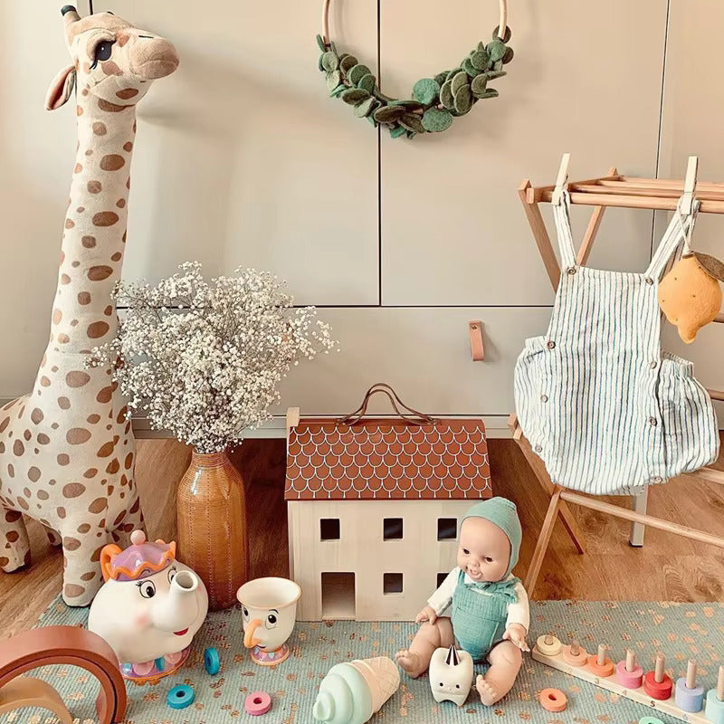 Royaleva Nordisk Stil Giraff Plush - Bedårande Stående Plush Leksak för Barn Carvallo