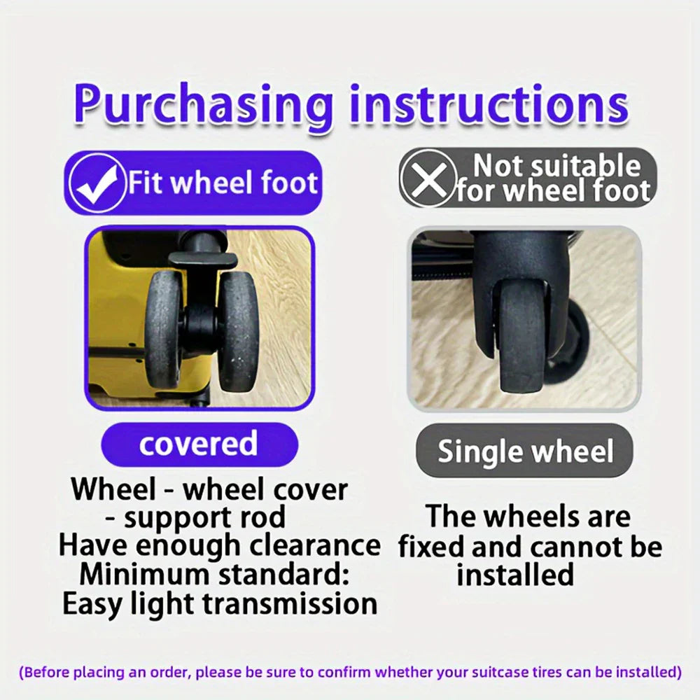 Carvallo koffervagnar skyddshöljen | Ljuddämpande & silikon | För trolley & resväska Carvallo