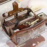 Carvallo KIDZORA CrystalBag | Transparent & Mångsidig | 10-fackdesign | Stor kapacitet för skola & fritid Carvallo