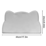 Carvallo Futtermatta för hundar & katter | Halvfast & vattentät | Silikon kattdesign | 44x25 cm Carvallo