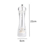 Carvallo SpiceMill Transparent kryddkvarn i akryl | Justerbar malgrad & påfyllningsbar | För salt & peppar Carvallo