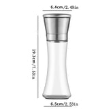 Carvallo Salt- & Pepparkvarn i glas och rostfritt stål | Kryddkvarn med justerbar malverk | För peppar, salt, spiskummin & mer | Aromafrisk & lätt att fylla på Carvallo