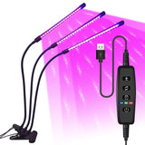 Carvallo Floraviva | LED Grow Light USB | 1–4 Huvuden | 10-Stegs Dimmbar & Timerfunktion Carvallo