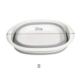 Carvallo Fällbar Tvättskål i plast | 38 cm Diameter | Platsbesparande & bärbar | För bad, kök, baby & utomhus Carvallo