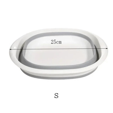 Carvallo Fällbar Tvättskål i plast | 38 cm Diameter | Platsbesparande & bärbar | För bad, kök, baby & utomhus Carvallo