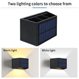 Carvallo Beam | LED Solarlampa | Upp & Ner Ljus | IP65 Vattentät | Justerbar Ljusvinkel | För Trädgård & Fasad Carvallo