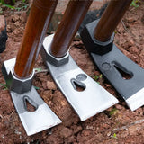 Carvallo Handhacke för trädgårdsarbete | Smidesjärn & Aokaholz | Ogräsrensning, Gräva & Nagelutdragning | 30 cm Carvallo