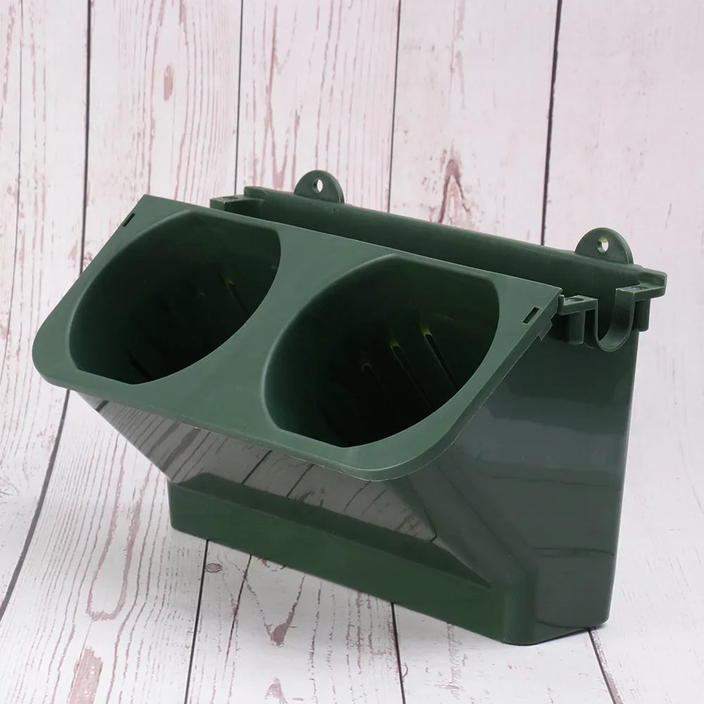 Carvallo DuoHängeset 2-pack Hängande Blumentöpfe med självvattning | 24x14x14 cm | För balkong, trädgård & inomhus | Plast Carvallo