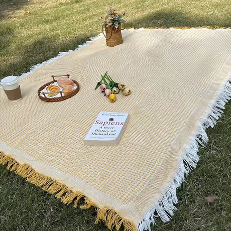 Boho Picknickfilt med fransar Carvallo